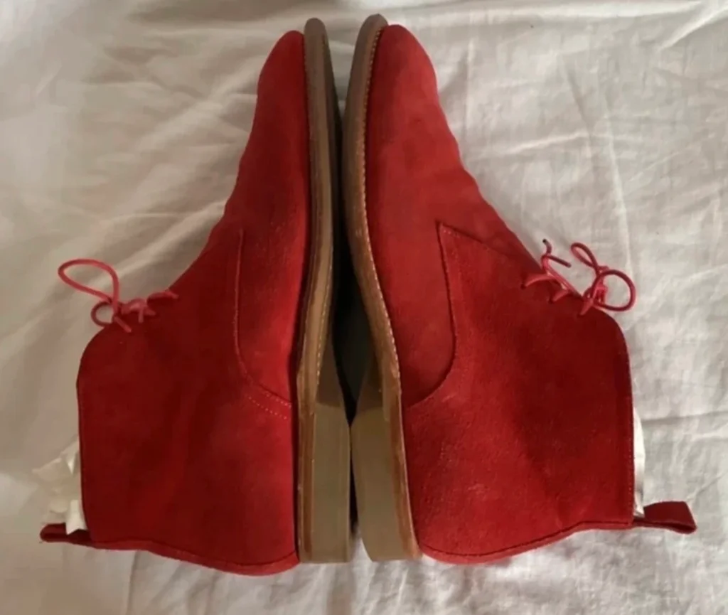 🔥-20%🔥Chaussures Chukka BOWEN daim/cuir bordeaux, Luxe T40 (6.5 UK) – photo 7